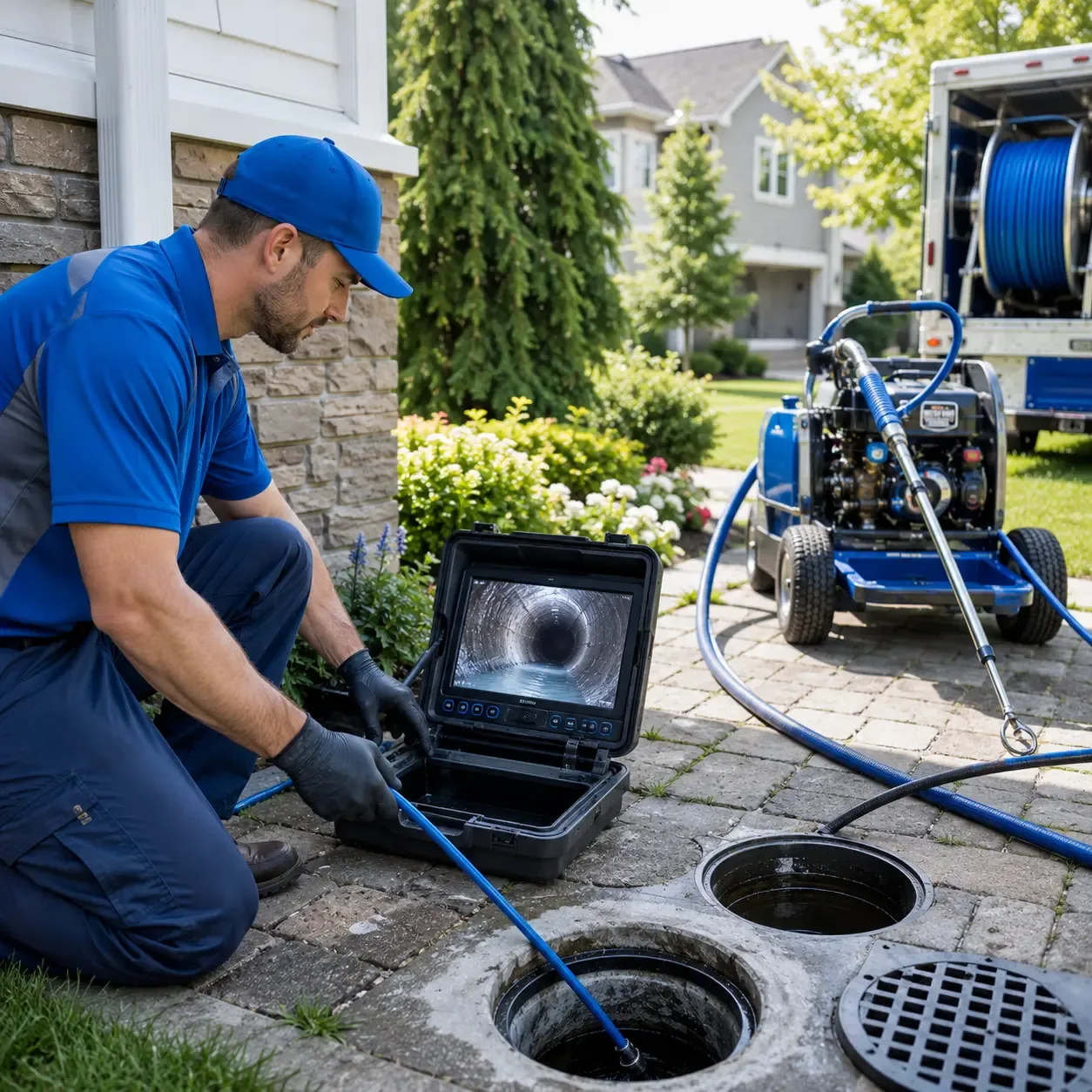 Outdoor drain cleaning professionals serving Fontana, CA