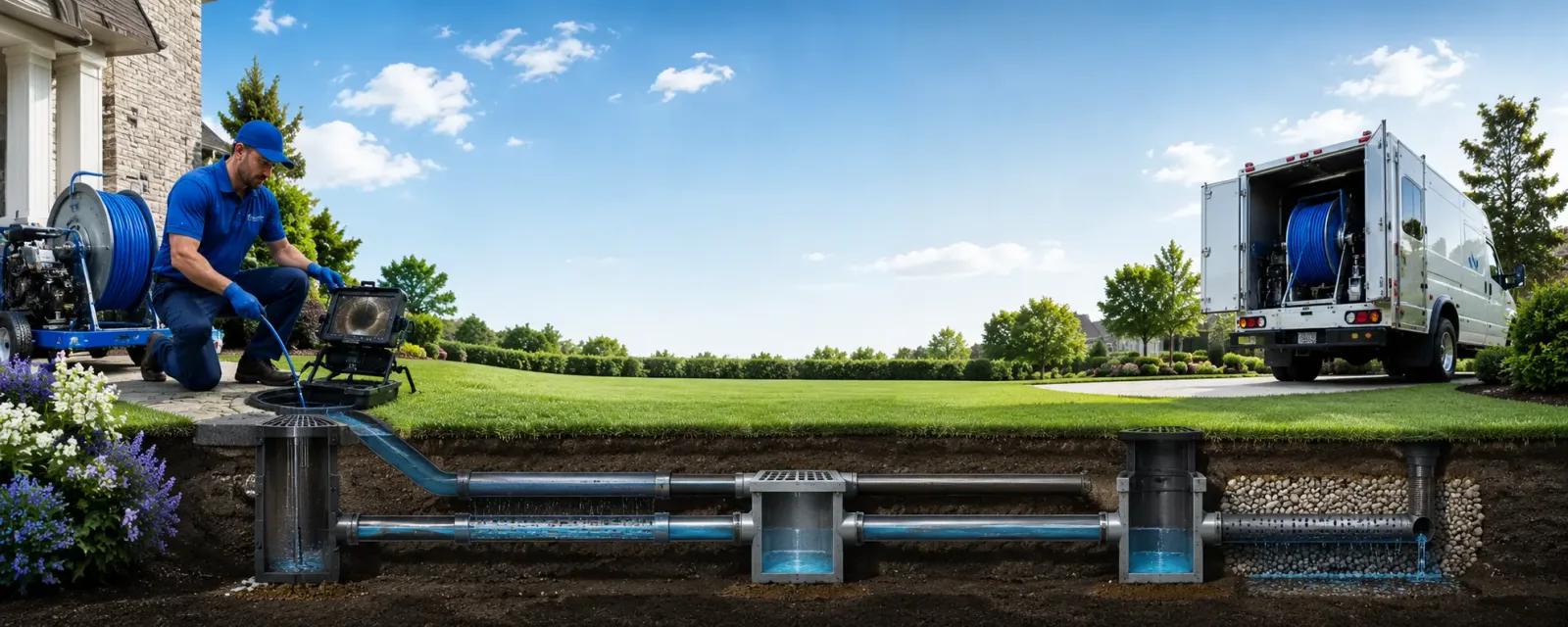 Outdoor drain cleaning information for Fontana, CA